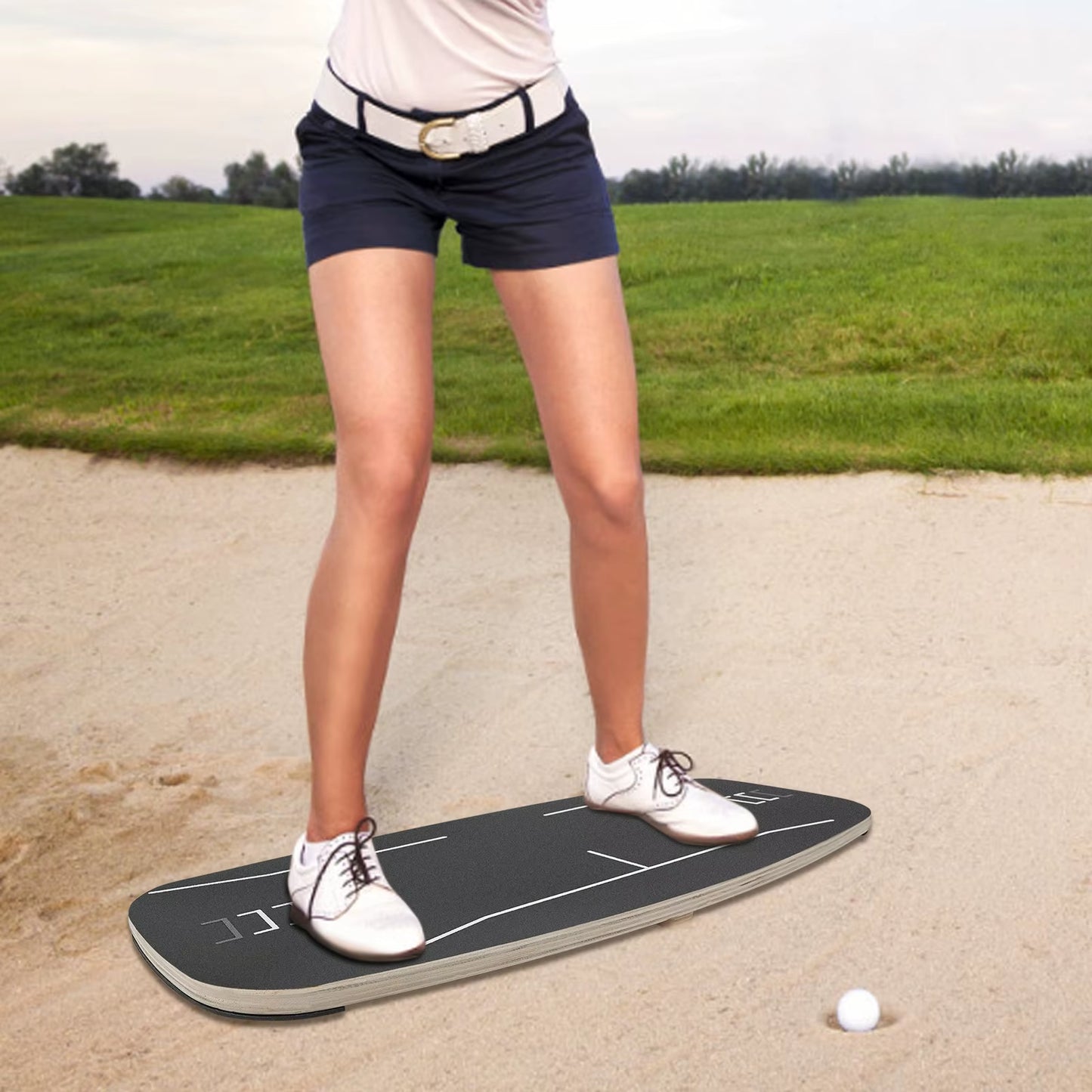 Golf Gravity Transfer Plate Golf Swing Center Transfer Balance Training for Beginner Golf Practice Golf Pressure Plate
