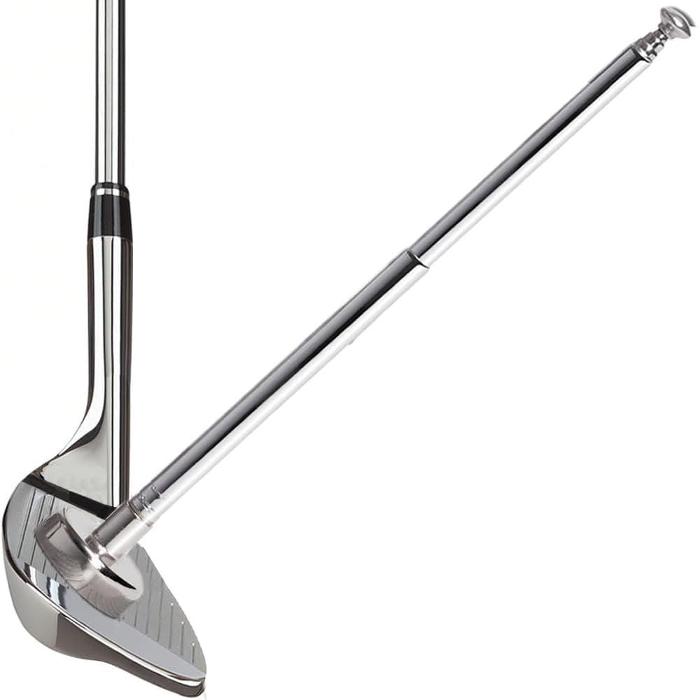 Golf Alignment Rods, 7 Length Adjustments - Golf Alignment Stick Corrector Lie Angle Tool, Golf Swing Training Aids Aiming Stick - Golf Club Face Aim, Visualize and Align Your Golf Shot