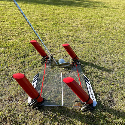 Golf Swing Training Aid Improve Your Swing Rotate and Hit the Golf Ball to Practice Straight Fade and Draw Line