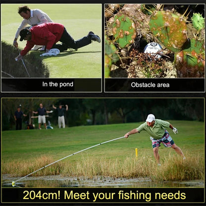 Golf Ball Retriever 8 Sections Stainless Steel Telescopic Ball Picker Pick up Grabber Extandable Golf Training Aids for Water