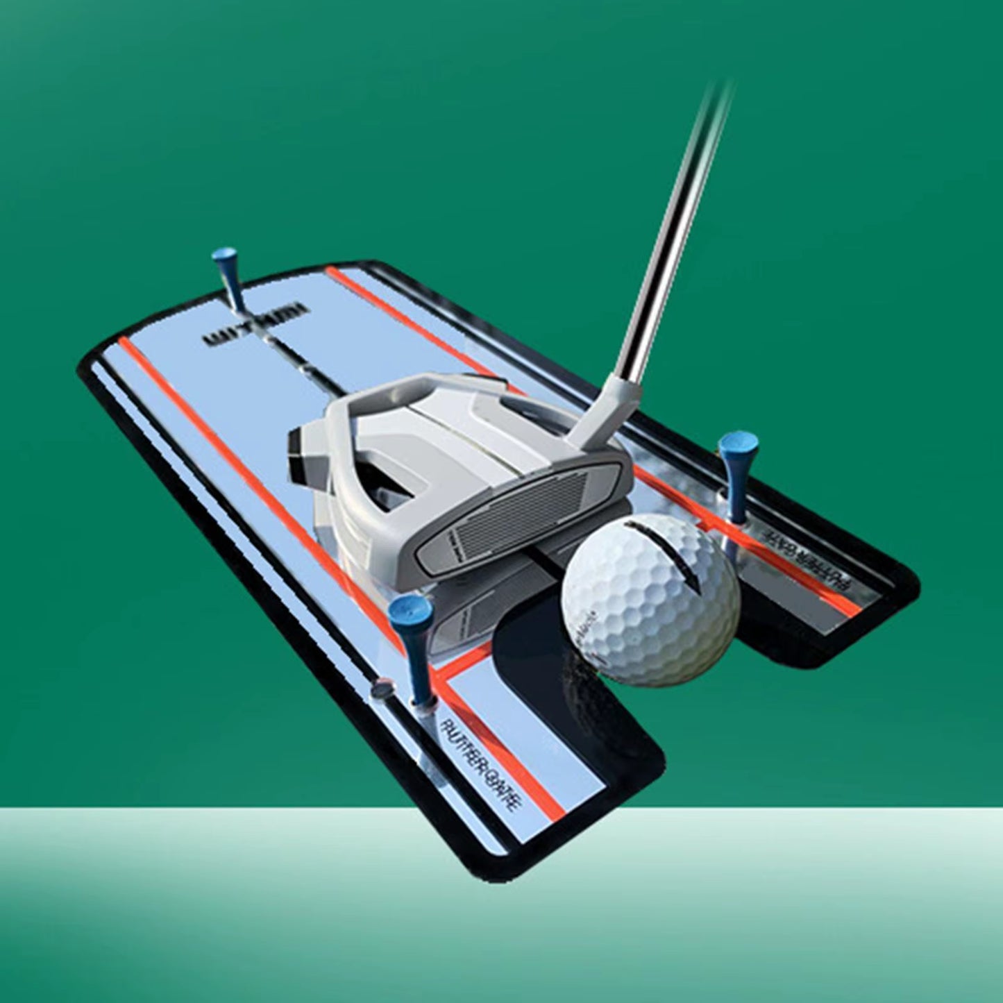 Golf Putting Eyeline Mirror Alignment Training Aid Putter Swing Line Trainer