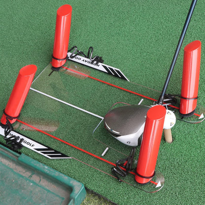 Golf Swing Training Aid Improve Your Swing Rotate and Hit the Golf Ball to Practice Straight Fade and Draw Line