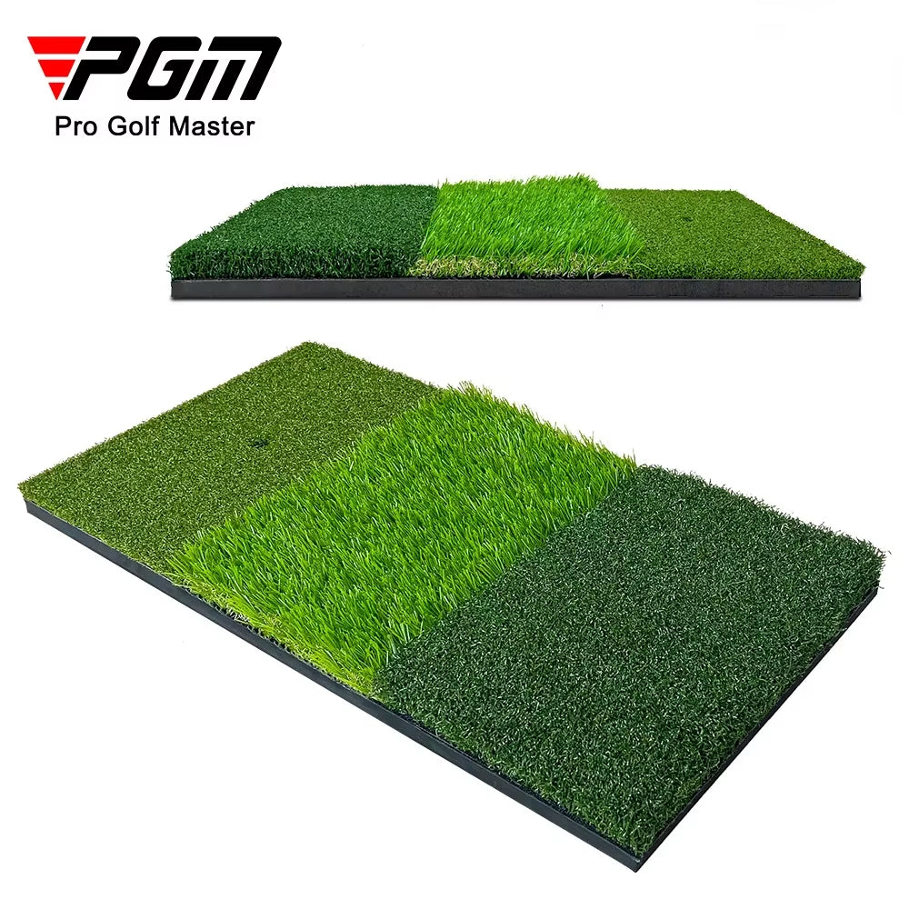 Golf Hitting Mat 3 Grasses Golf Training Aids Indoor Outdoor Tri-Turf Golf Hitting Grass Golfmats Indoor Backyard DJD010
