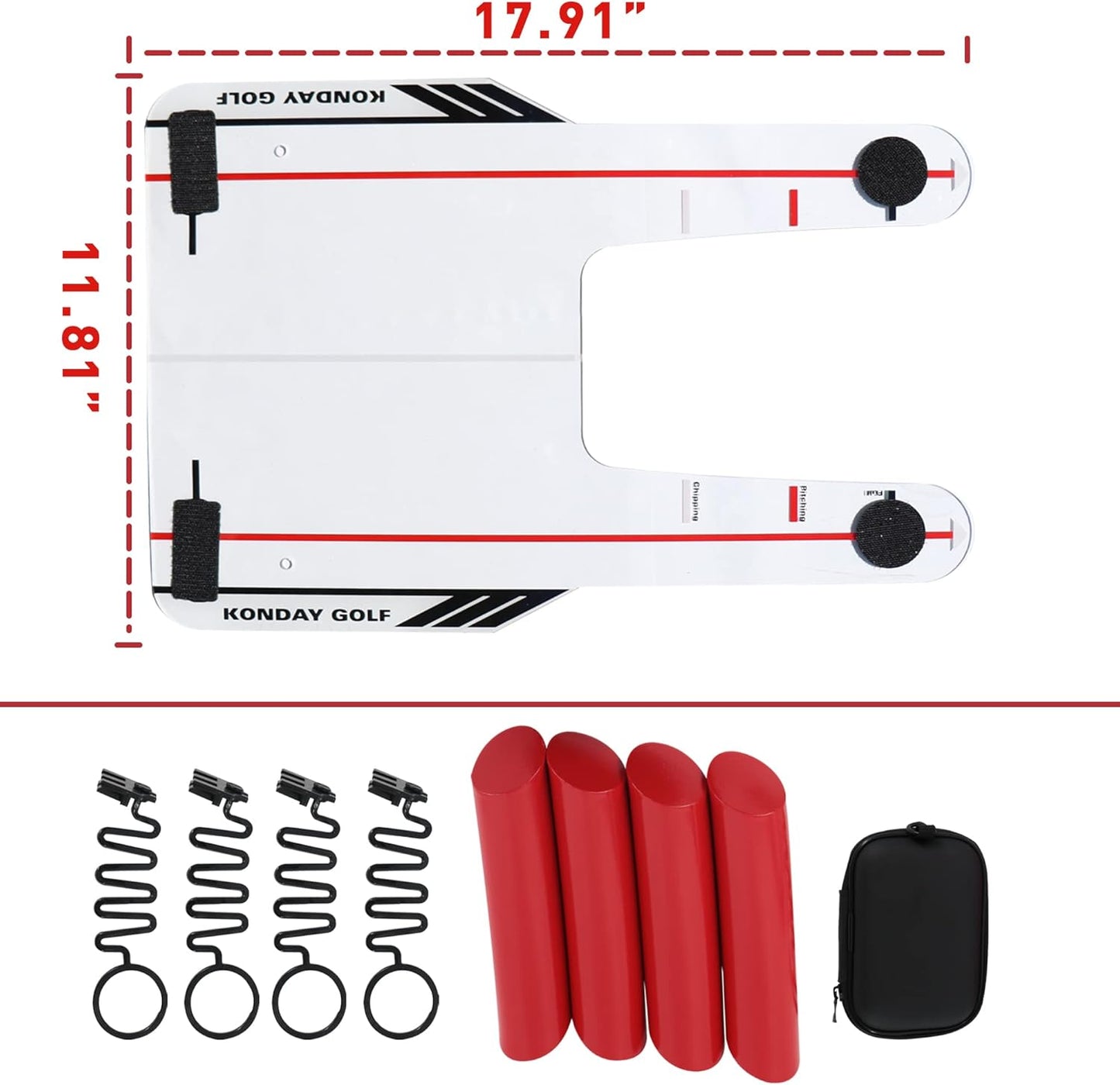 Golf Swing Training Aid Improve Your Swing Rotate and Hit the Golf Ball to Practice Straight Fade and Draw Line