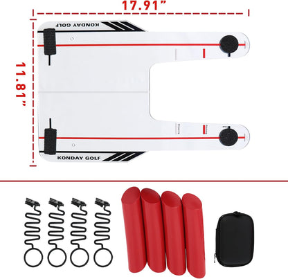 Golf Swing Training Aid Improve Your Swing Rotate and Hit the Golf Ball to Practice Straight Fade and Draw Line
