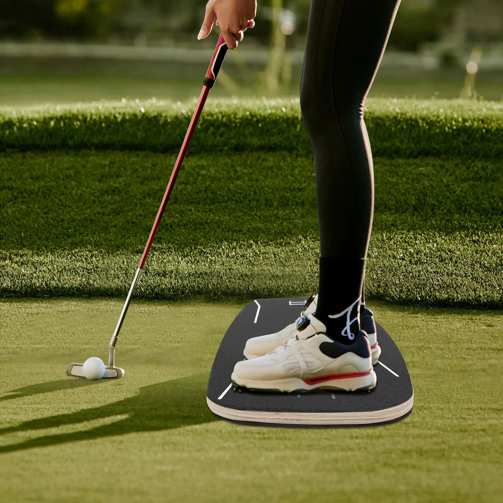 Golf Gravity Transfer Plate Golf Swing Center Transfer Balance Training for Beginner Golf Practice Golf Pressure Plate