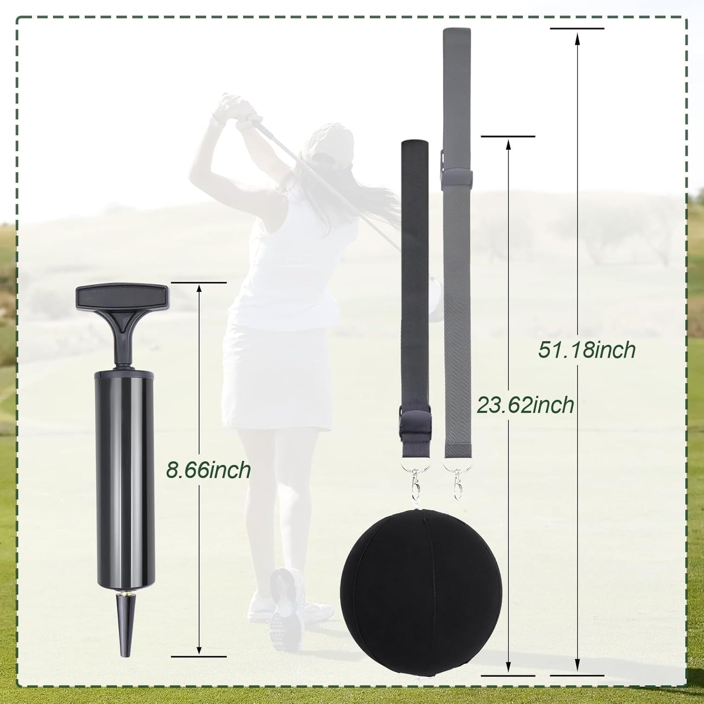 Smart Ball Golf Training Aid - Swing Trainer Aids Impact Golf Balls Arms Forearm Elbow between Posture Teaching Practice Equipment Tool