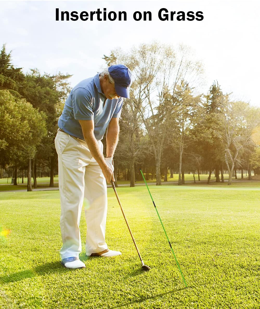 Golf Alignment Sticks - Collapsible Golf Practice Rods for Aiming, Putting, Full Swing Trainer, Posture Corrector with Clear Tube Case, Portable Golf Training Equipment