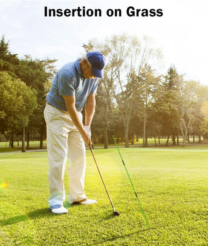 Golf Alignment Sticks - Collapsible Golf Practice Rods for Aiming, Putting, Full Swing Trainer, Posture Corrector with Clear Tube Case, Portable Golf Training Equipment