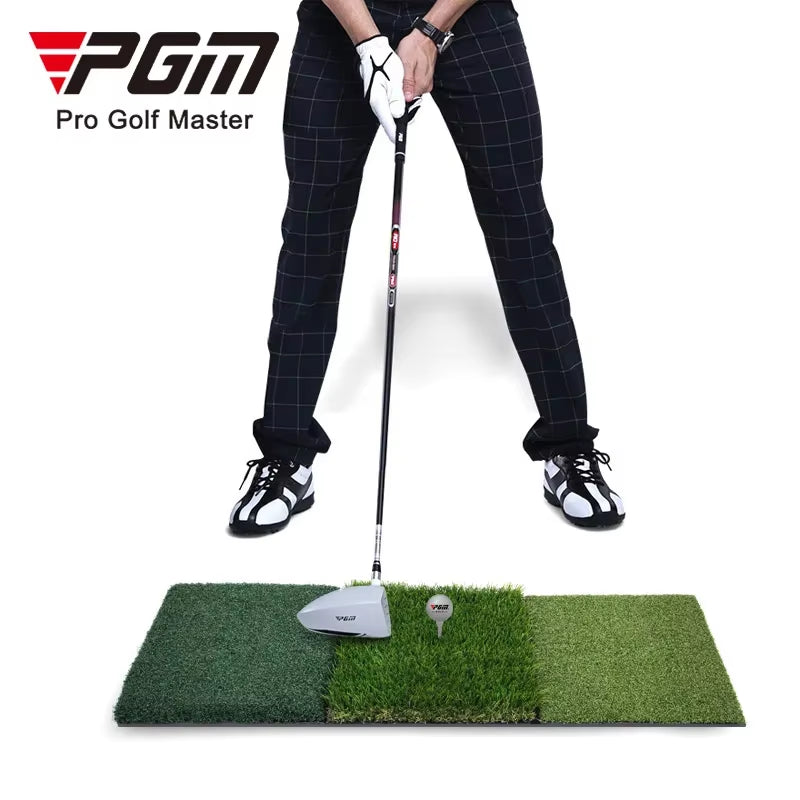 Golf Hitting Mat 3 Grasses Golf Training Aids Indoor Outdoor Tri-Turf Golf Hitting Grass Golfmats Indoor Backyard DJD010