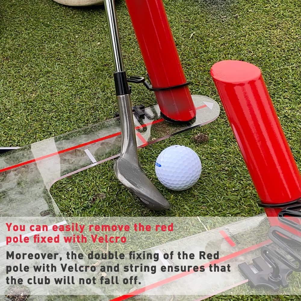 Golf Swing Training Aid Improve Your Swing Rotate and Hit the Golf Ball to Practice Straight Fade and Draw Line